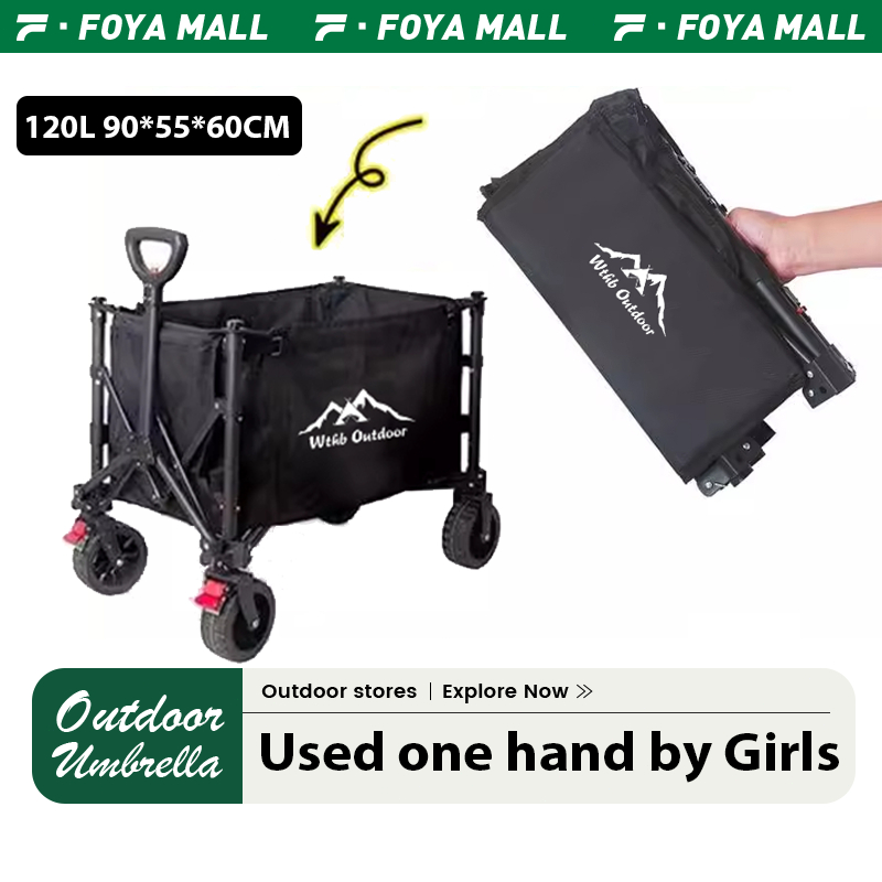Outdoor mini trolley cart wagon Storage Basket Folding Wagon Tool truck ...