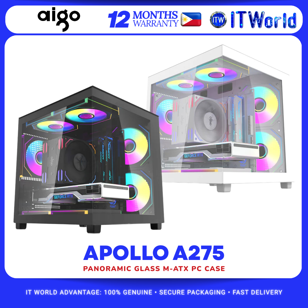 Aigo Apollo A275 M-ATX PC Case (Panoramic Glass) itw | Shopee Philippines
