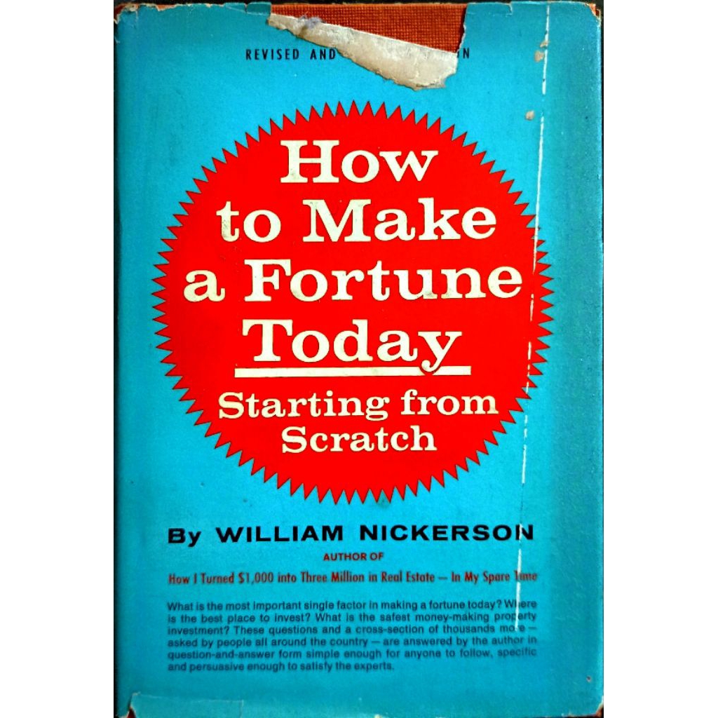HB HOW TO MAKE A FORTUNE TODAY STARTING FROM SCRATCH BOOK | Shopee ...