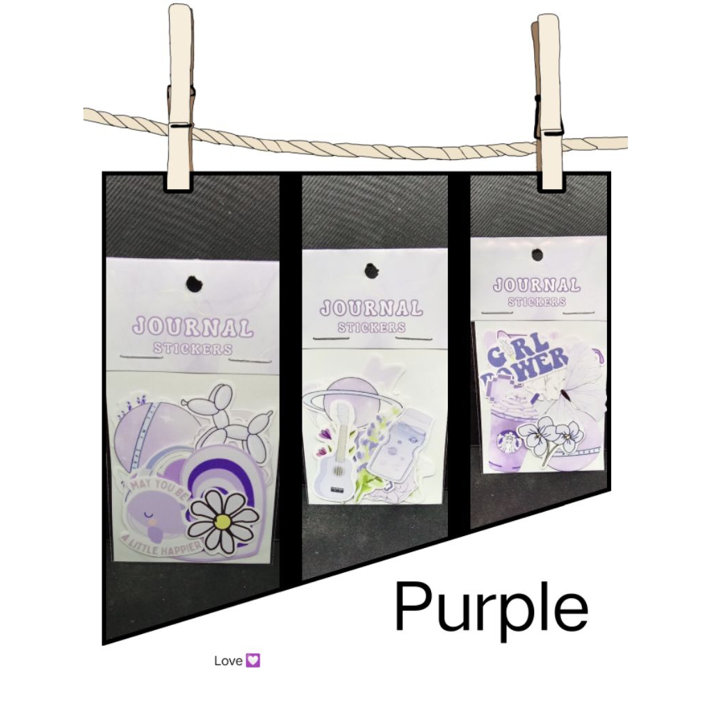 Violet Journal Stickers - Aesthetic Planner Stickers | Shopee Philippines