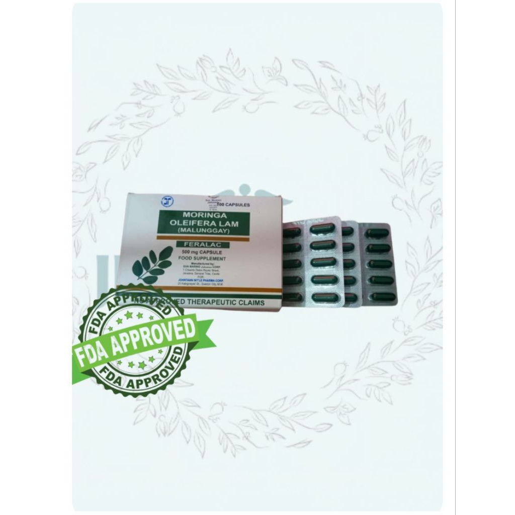Malunggay Capsule [Feralac] Moringa Oleifera | Shopee Philippines