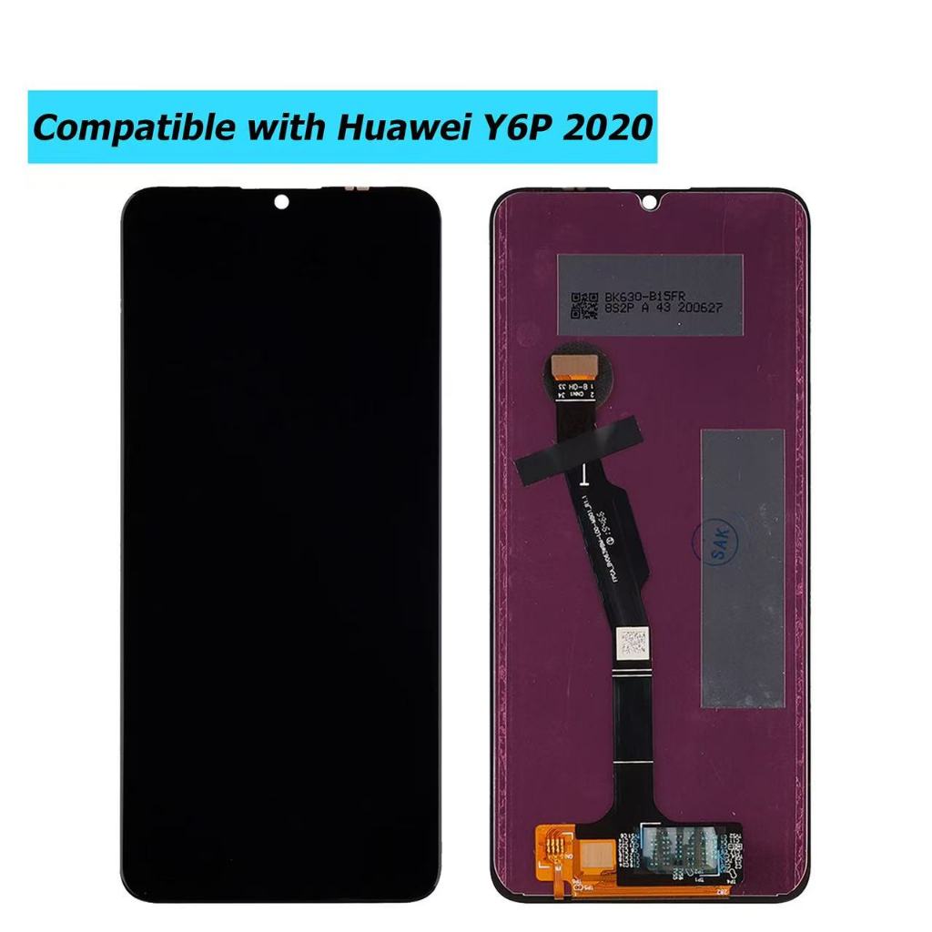 Écran LCD + Vitre Tactile Pour Huawei Y6P 2020 - 6,3 Pouces Violet - Neuf