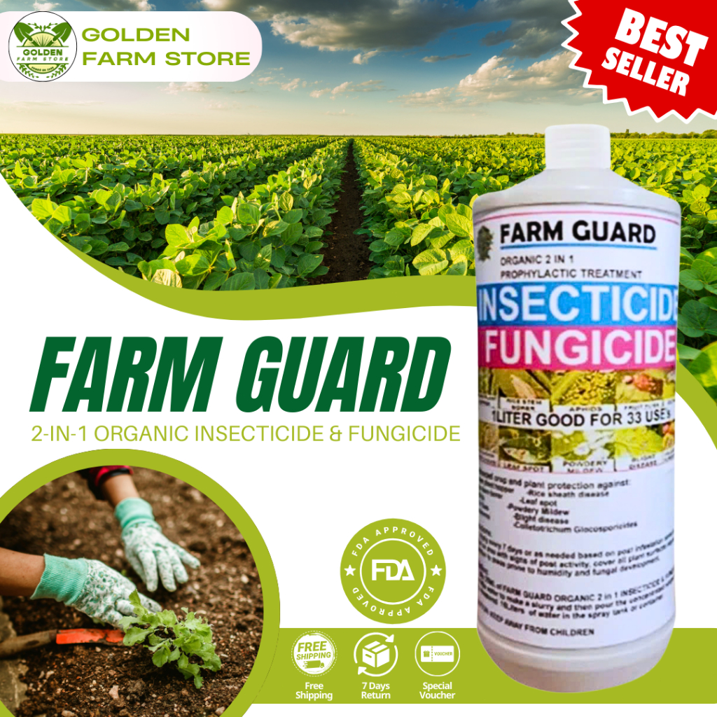 Farm Guard Premium 2in1 Organic Solution – Insecticide & Fungicide for ...