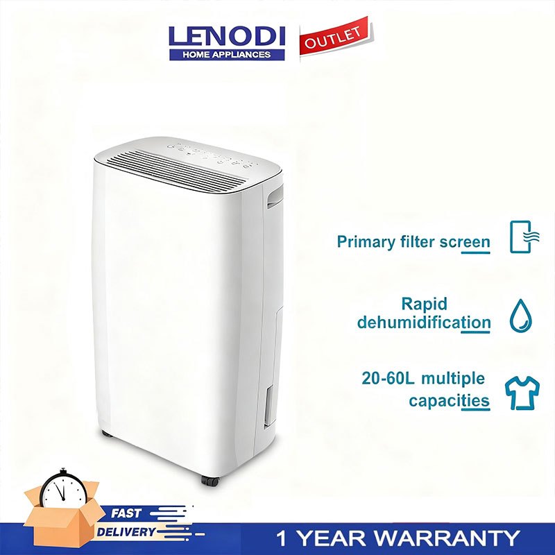 LENODI Dehumidifier,dehumidification 12L/D, 20 - 60L Capacity, w/Remote ...
