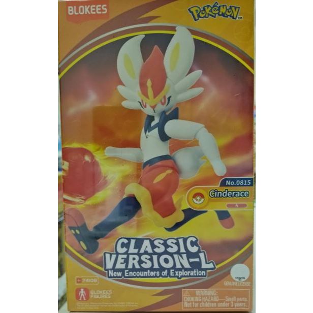 Blokees Pokemon Classic Edition CV-L Cinderace(74108) | Shopee Philippines