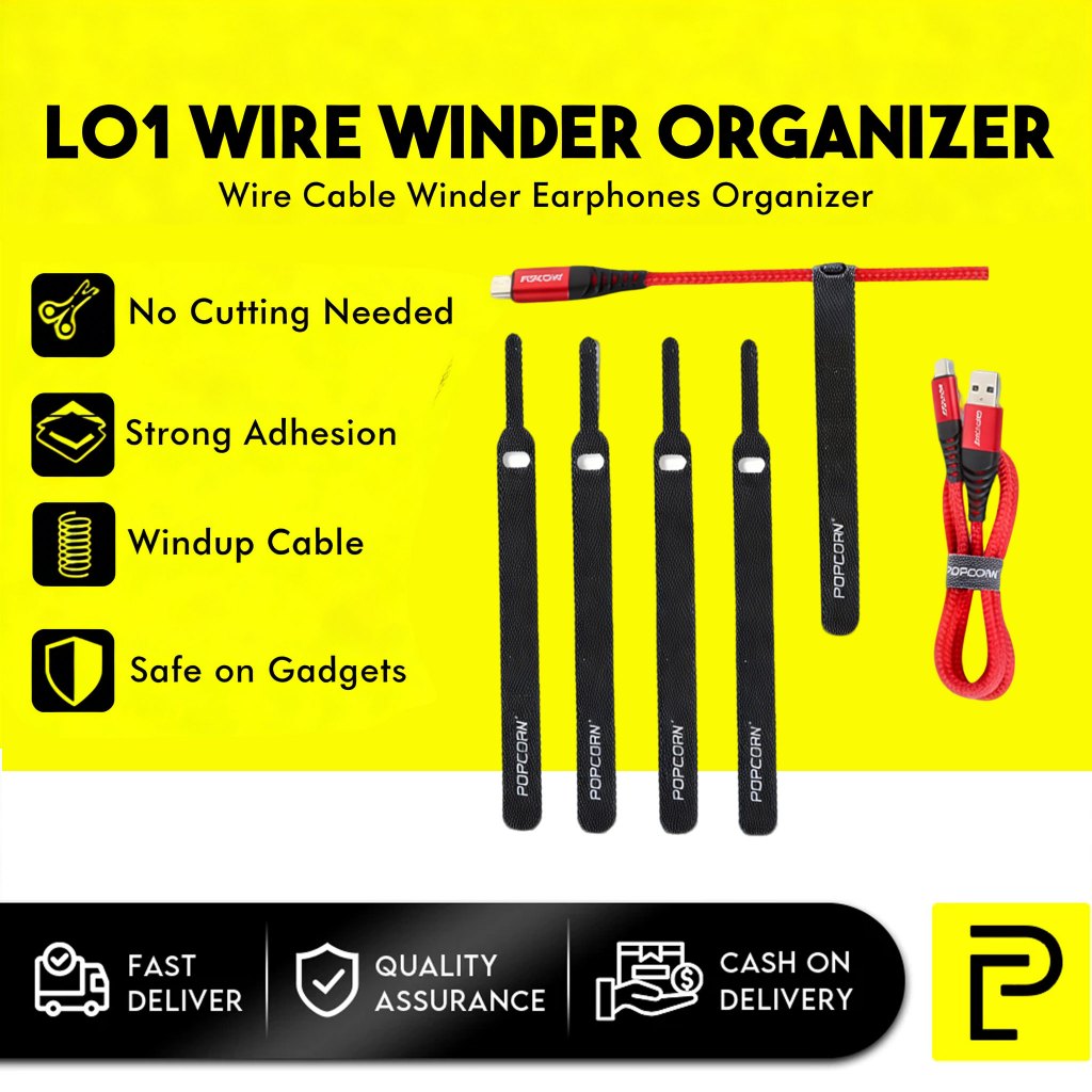 Popcorn L01 Cable Wire Winder Organizer Earphones USB Management ...
