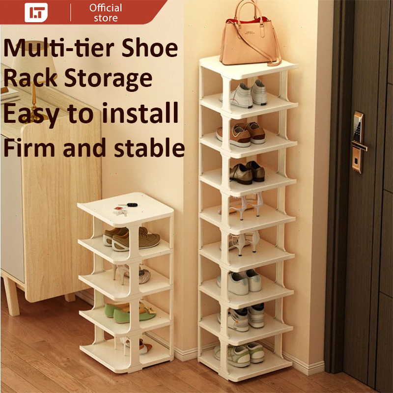 LAITAI Multi-tier Shoe Rack Organizer Space-Saving Stackable Shoe Rack ...