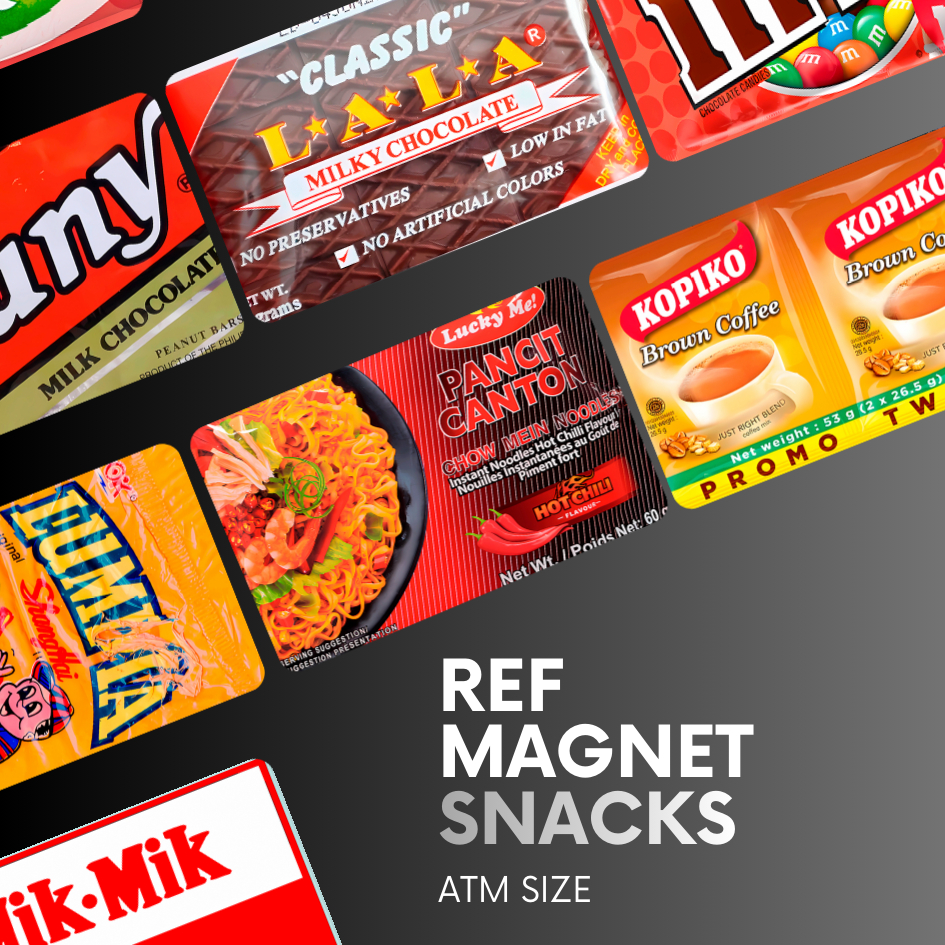 ASSORTED SNACKS REF MAGNET SOUVENIRS / ATM SIZE - BEST AFFORDABLE ...