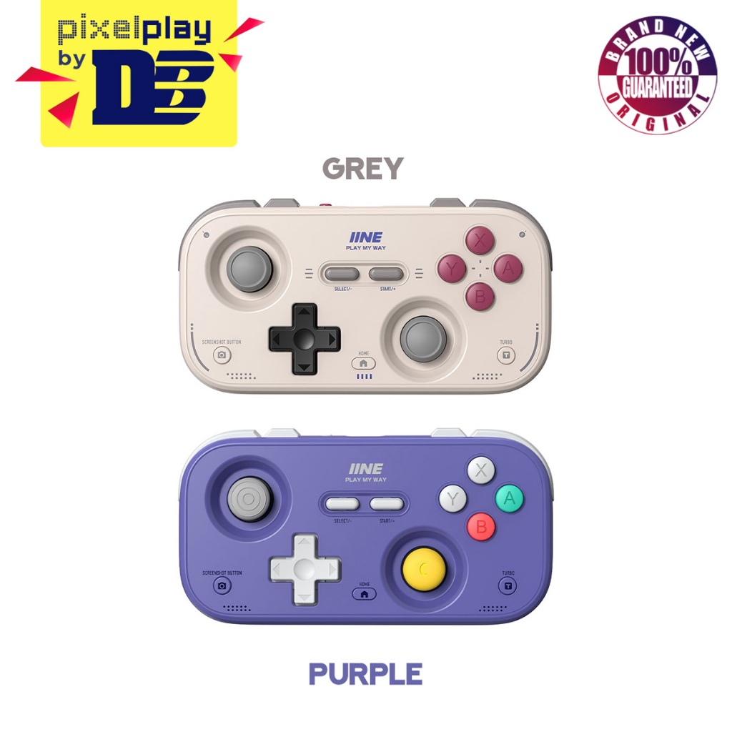 IINE Palm-Sized Retro Chronos Controller for Nintendo Switch (Grey ...