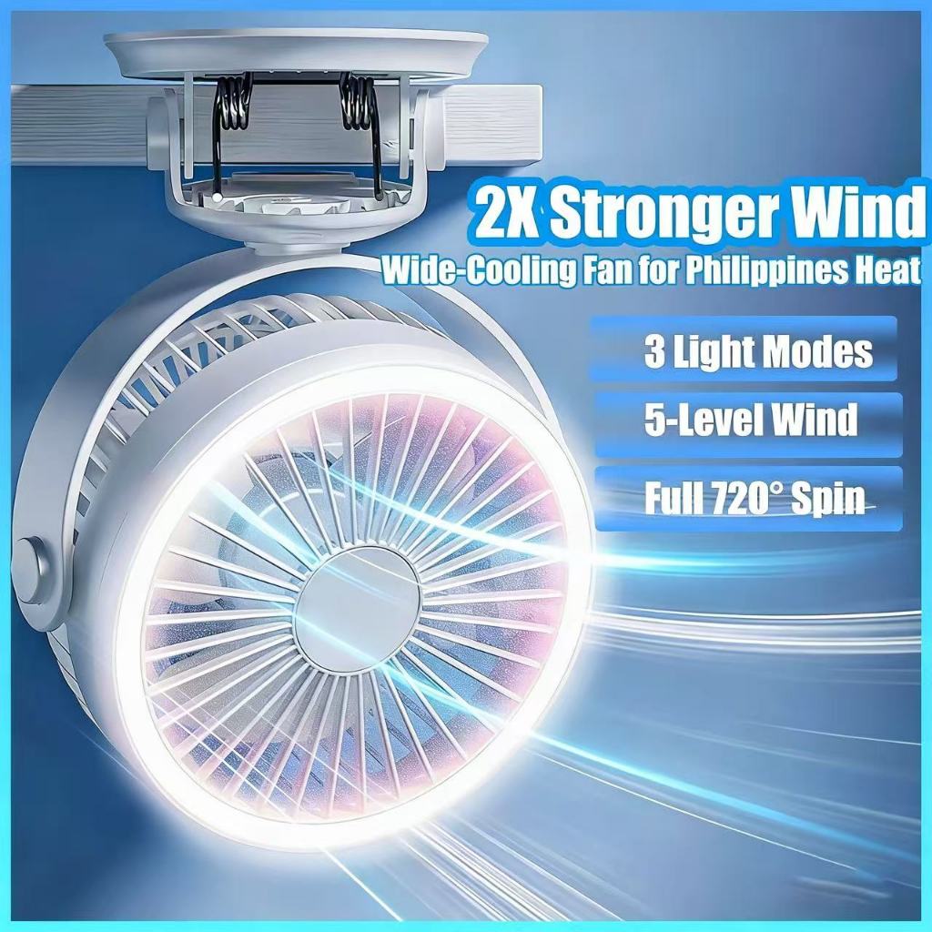 Nice Shaking Head Mute Electric Fan Portable Table Desktop Clip Fan ...