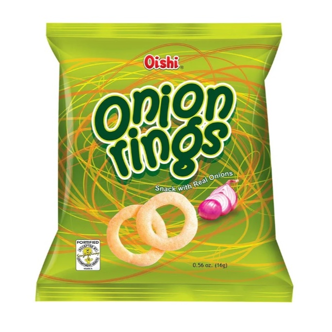 Oishi Onion Rings 16g | Shopee Philippines