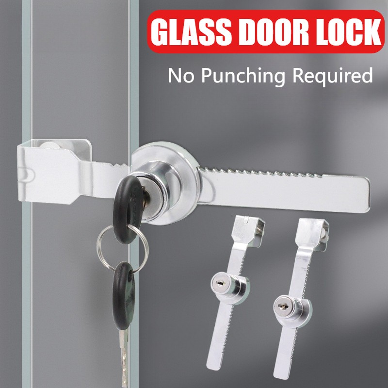 BuildCore Sliding Glass Door Lock with 2 Keys Window Door Safety Lock ...