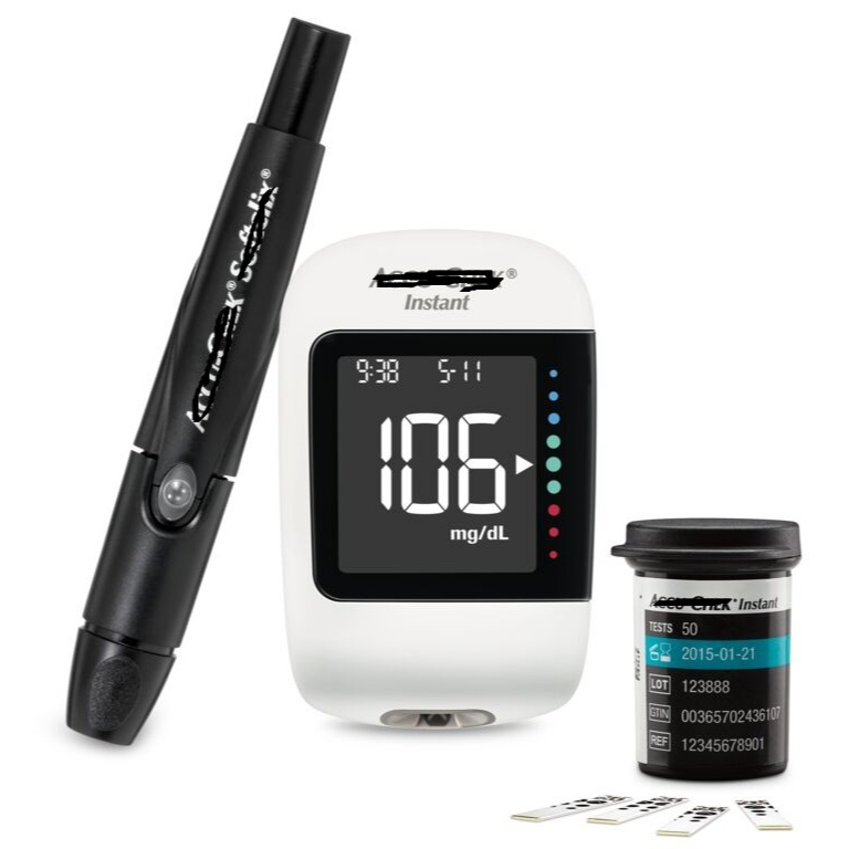 Accu Chekc New Instant Glucometer Monitor Kit | Shopee Philippines