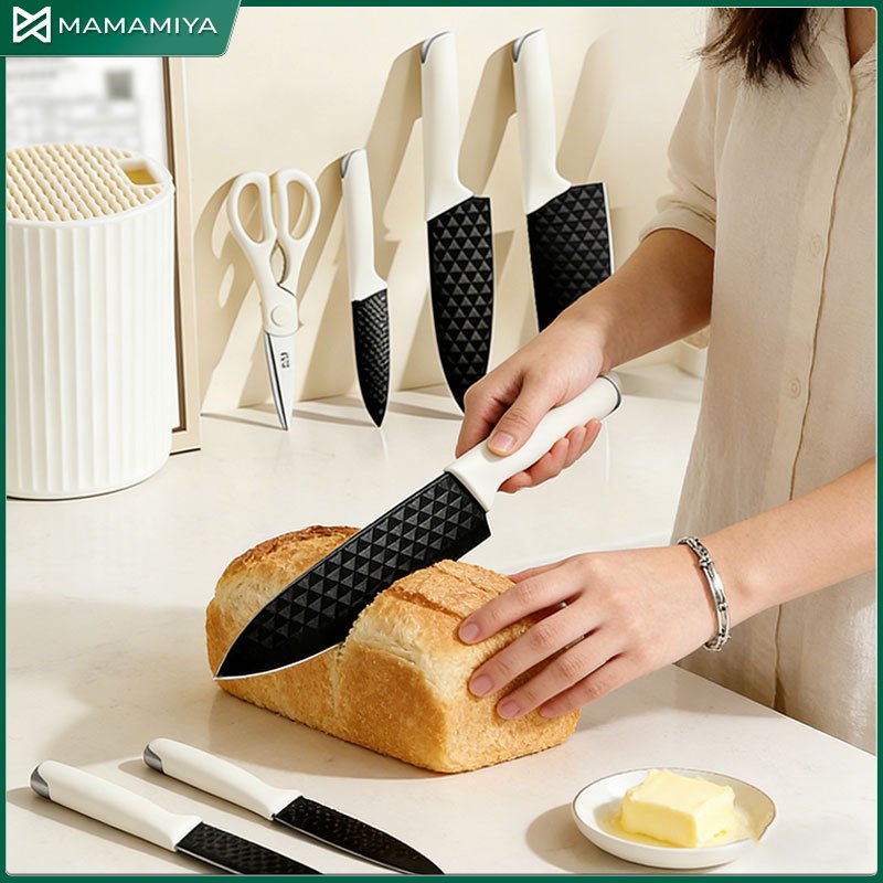 Kitchen Knife Set 5 Piece Stainless Steel Precision Knife Chef's Knife ...