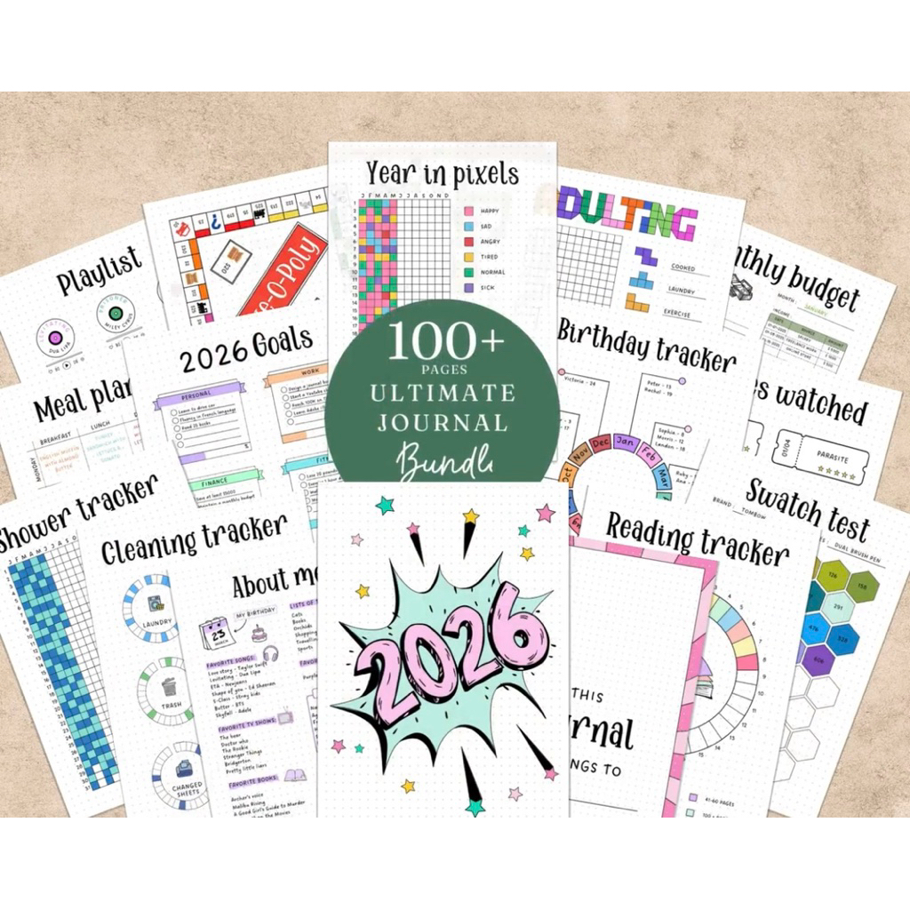 2026 A5 Ultimate Journal Bundle 140+ Pages for Planning Note-taking ...