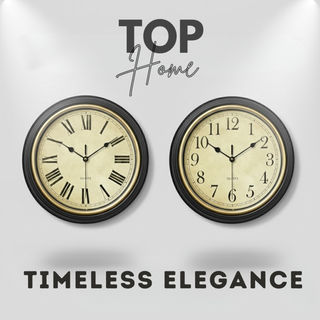 TOPO HOME PH 12 inches Nordic Retro European Silent Living Room ...
