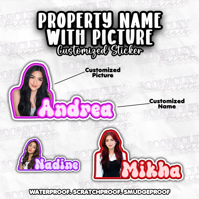 Customized Property Name Picture Sticker for Girlfriend Gf 1pc ...