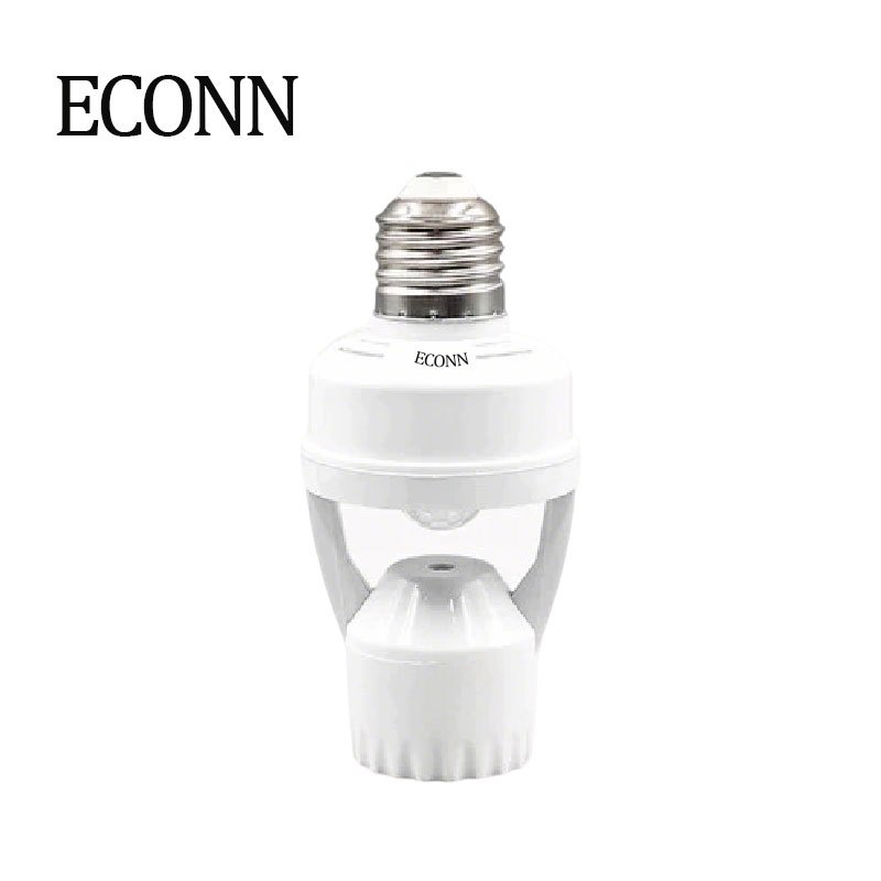 ECONN E27 PIR Motion 360° Sensor Lamp Holder Smart LED Bulb Socket ...