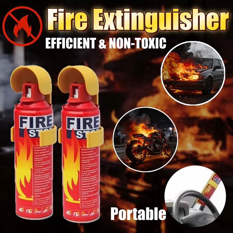 Portable Car Fire Extinguisher with Hook，Mini Car Fire Extinguisher ...