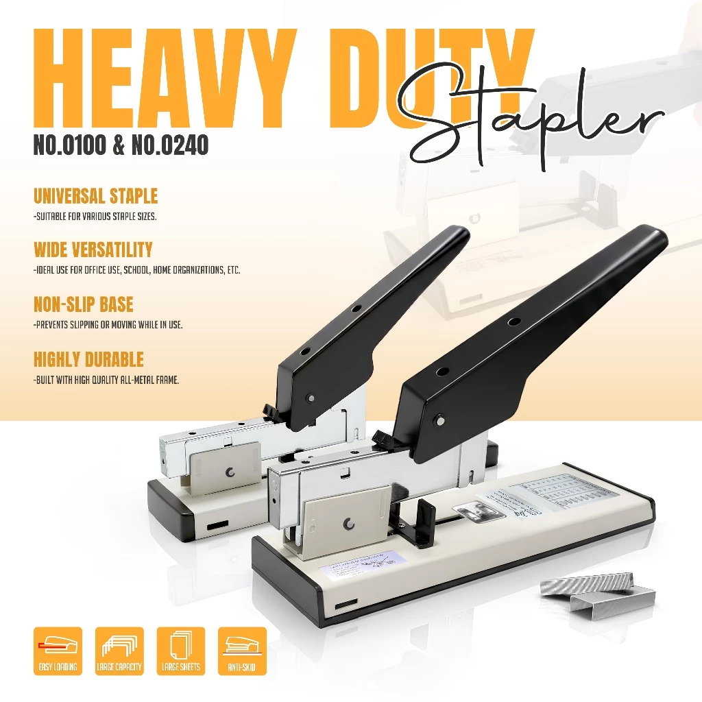 Heavy Duty Stapler Capacity for Book binding Stapling Office/Study ...