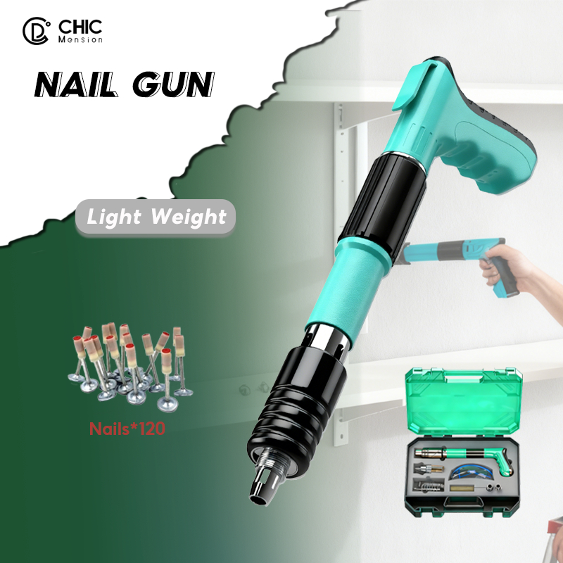 CHIC Nail Gunner Heavy Duty Original Cordless Steel For Concrete Rivet ...