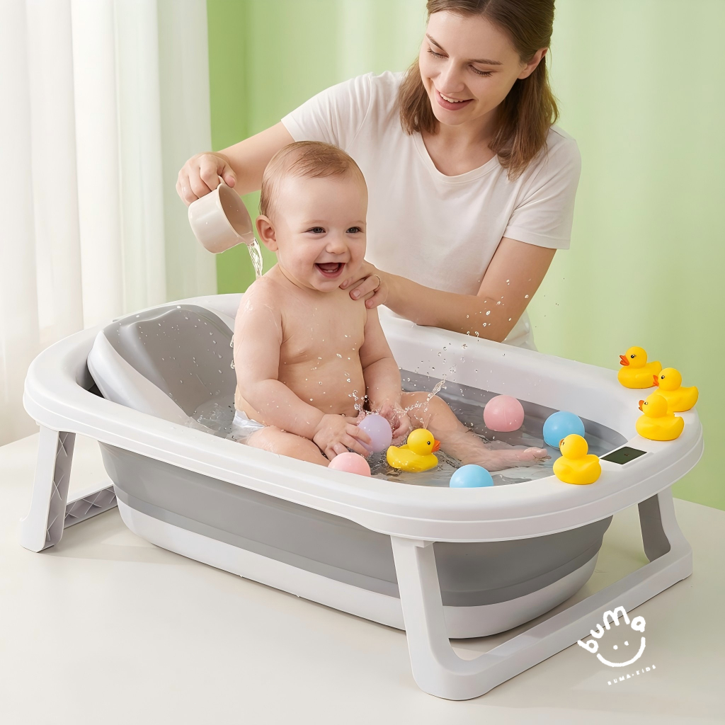 Baby Bath Tub Foldable Baby Bathtub Newborn Large Size Bathtub 0-6 ...