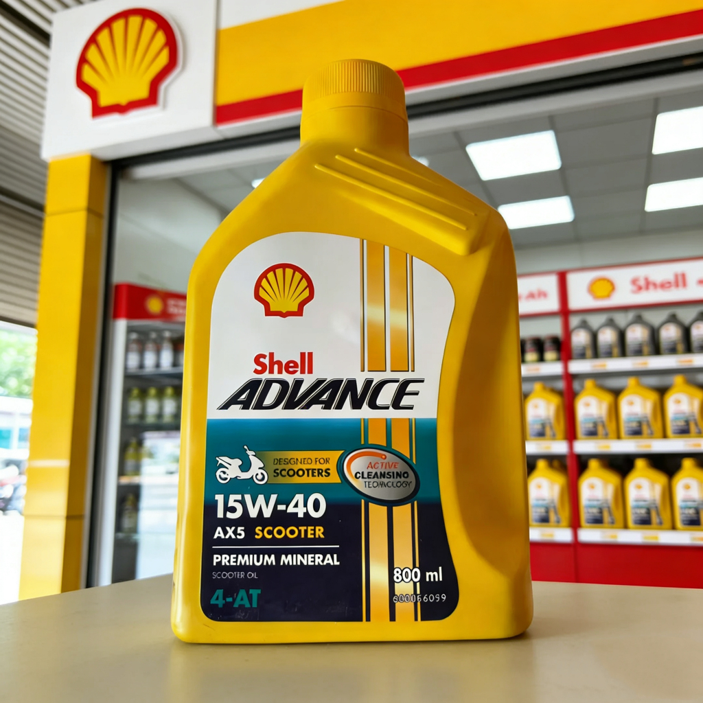 COD Shell Advance Motorcycle Oil 800cc 15W-40Premium Mineral | Shopee ...