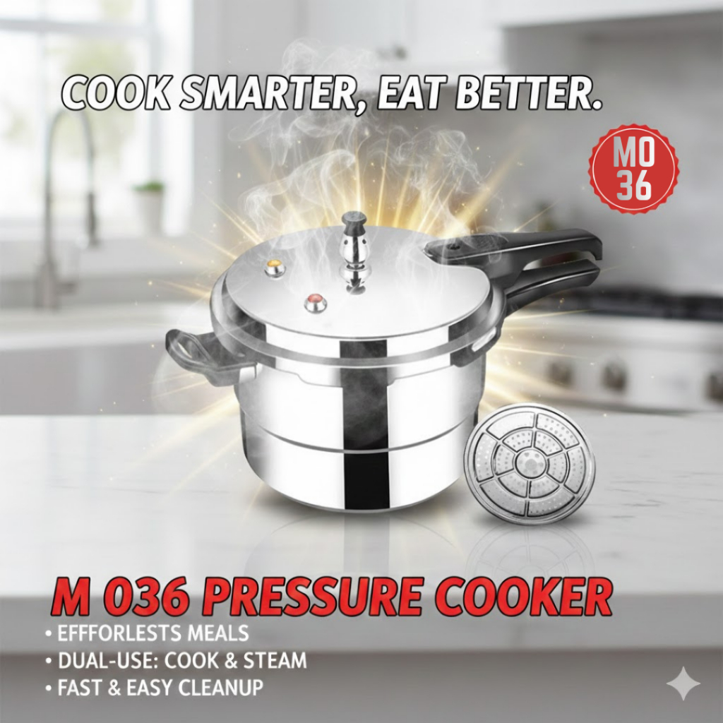 M 036 Pressure Cooker 3L, 4L, 5L, 7L Domestic Gas/Induction Cooker ...