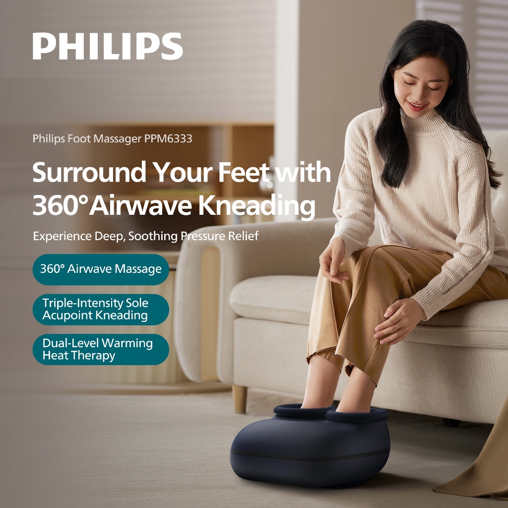 Philips Foot Massager Airbags Massage Rollers Heat Therapy Massager ...