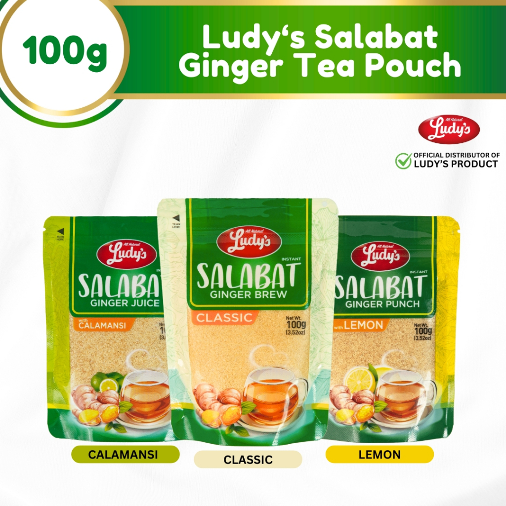 Ludy's Ginger Tea Salabat 100g Swak Pack - Caffeine Free, Keto ...