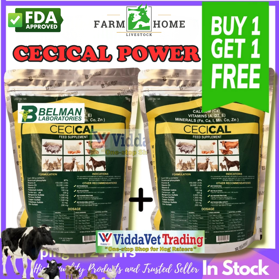 1kg Cecical Powder (Calcium) Feed Additive (Vitamin & Minerals) for ...