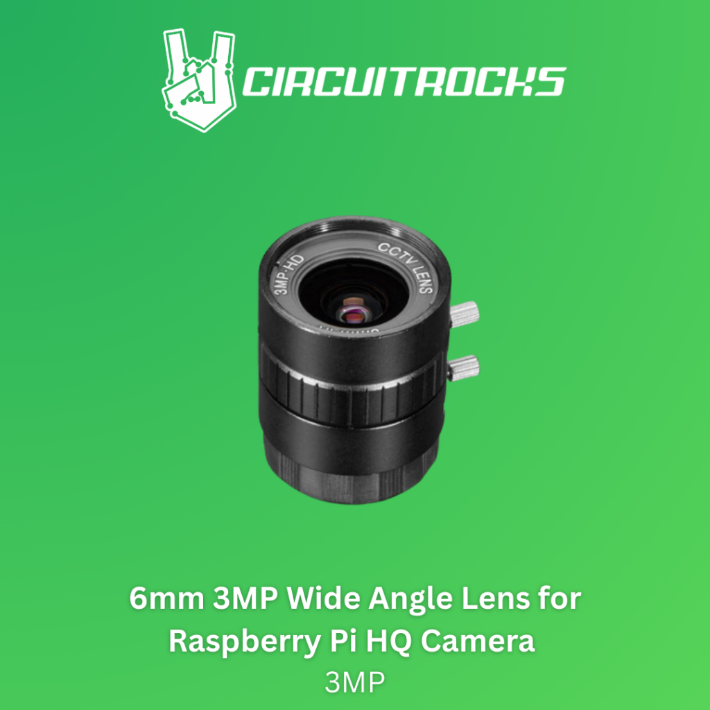 Circuitrocks 6Mm 3Mp Wide Angle Lens For Raspberry Pi Hq Camera ...