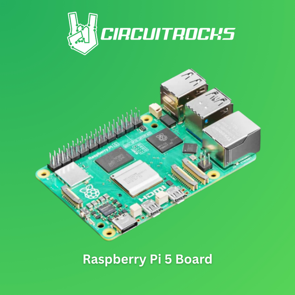 Raspberry Pi 5 Board BCM2712 Arm Cortex-A76 MicroSD, Wifi, HDMI, Power ...