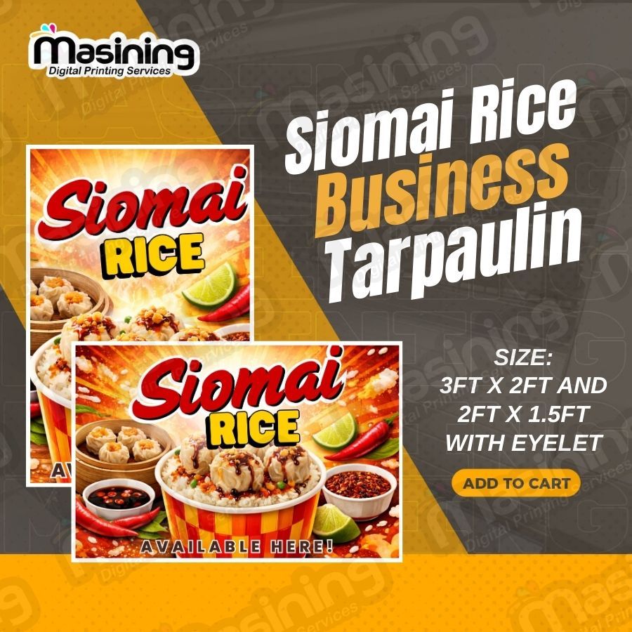 Siomai Rice Business Banner Tarpaulin | Shopee Philippines