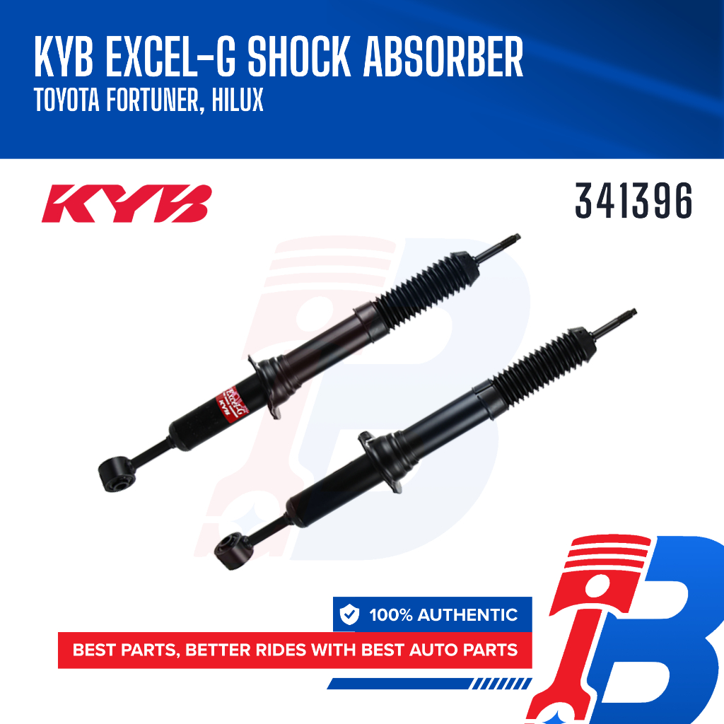 KYB (2pcs) Excel-G Shock Absorber for Toyota Fortuner 2005-2024, Hilux ...