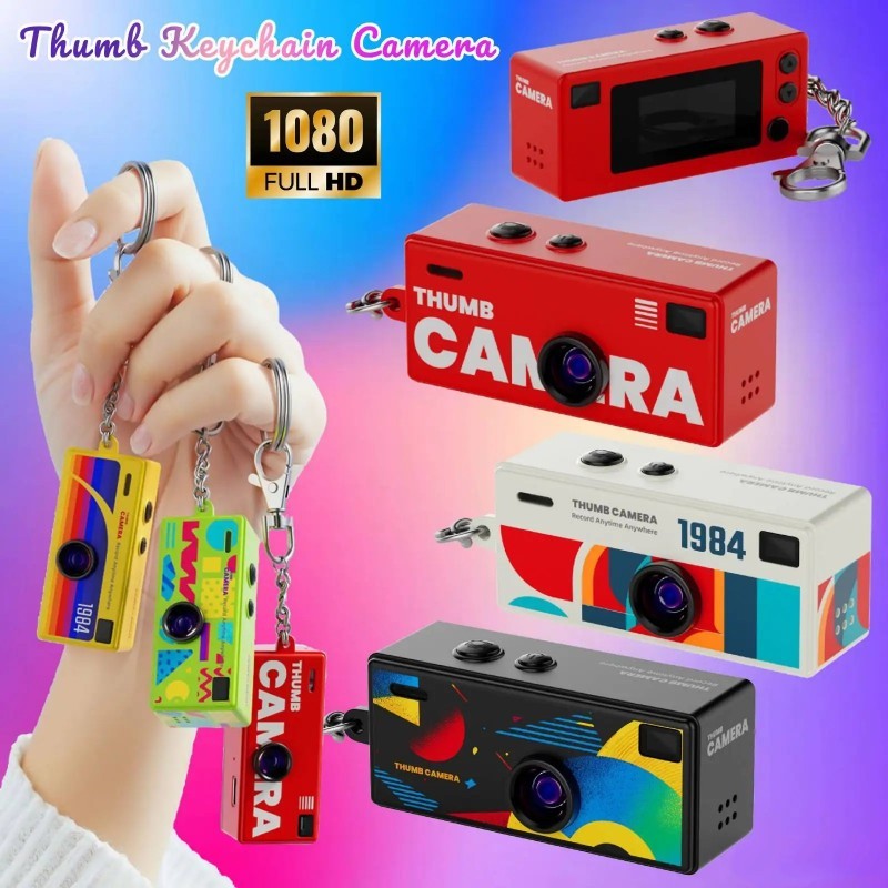 G6 Thumb Keychain Camera 0.96 Inch Retro Mini Action Cameras 1080P ...