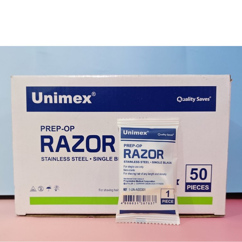 Prep-Op Single Use Razor Unimex 50piece Sold per Box | Shopee Philippines