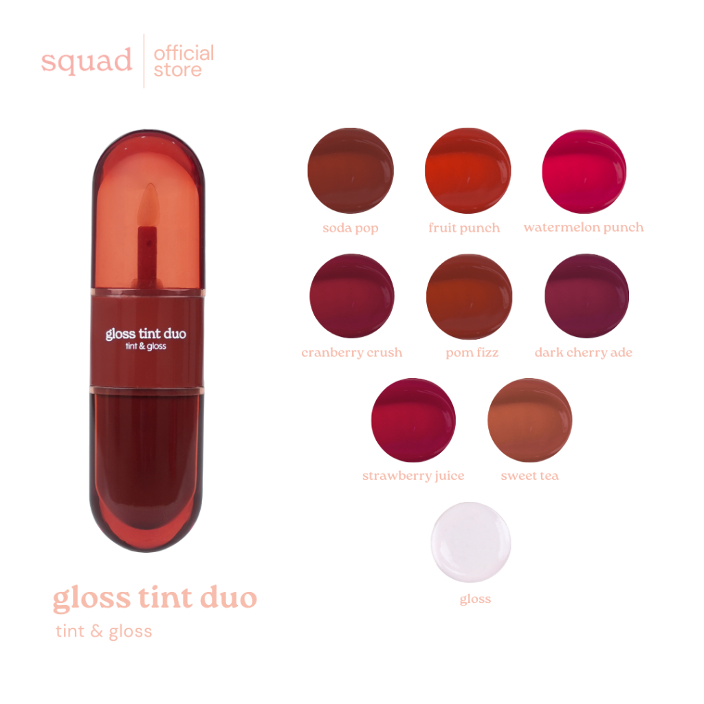 squad cosmetics gloss tint duo | Shopee Philippines