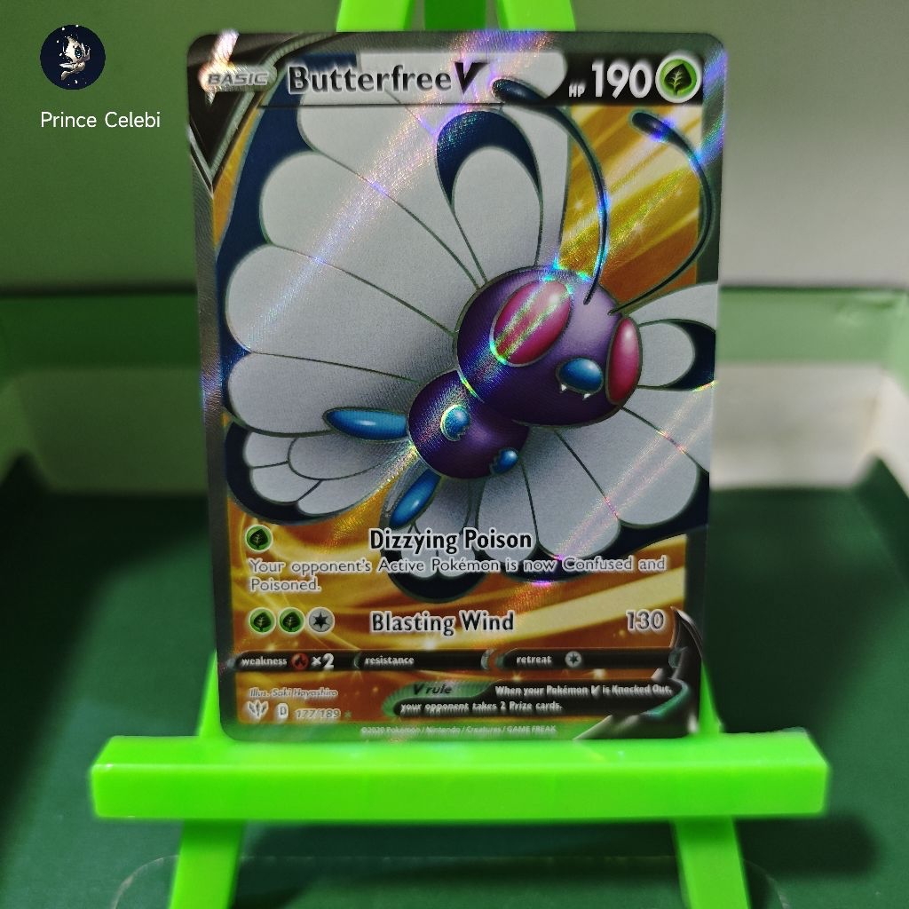 butterfree v pokemon card 001/189 Darkness Ablaze 177/189 / Ultra Rare Card Type / HP / Stage Pokemon Darkness Ablaze Butterfree V