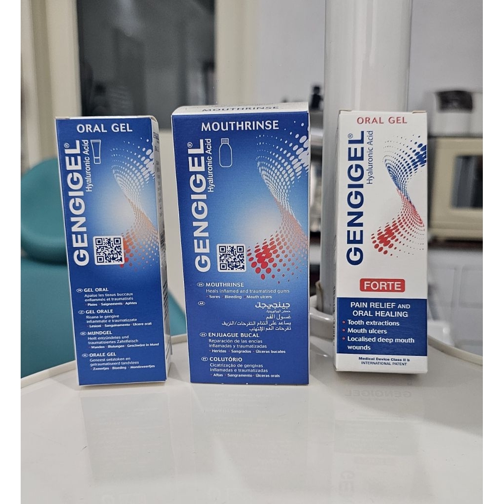 Gengigel Gingival Gel / Mouthwash Sore Bleeding Inflammed Gums Denture ...