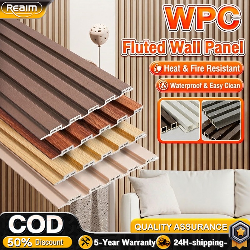 WPC Fluted Wall Panel Wood with Grille Design for TV Background - 0 ...