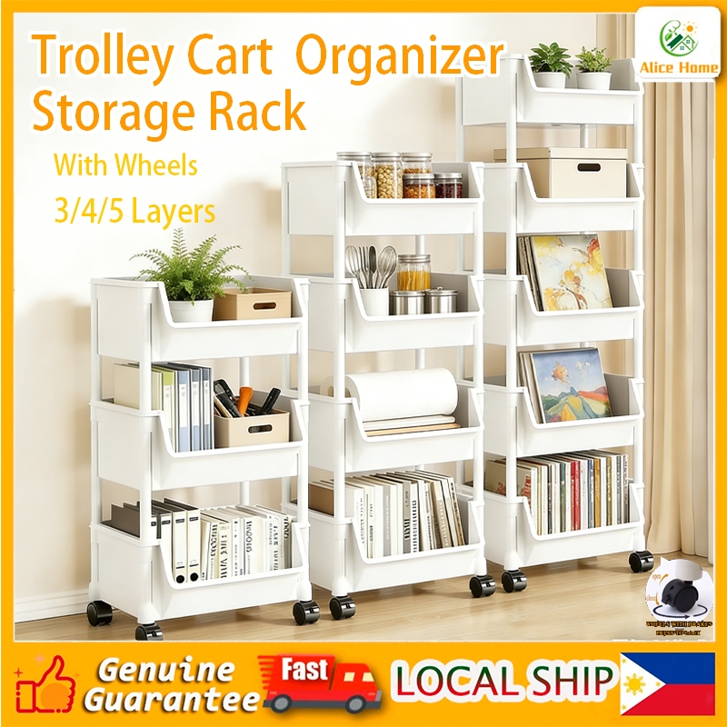 Talmf Organizer Rack Trolley Cart Organizer Shelf Table Organizer ...