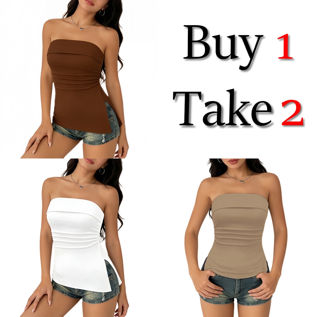 Shop tube top buy 1 take 3 tops for Sale on Shopee Philippines
