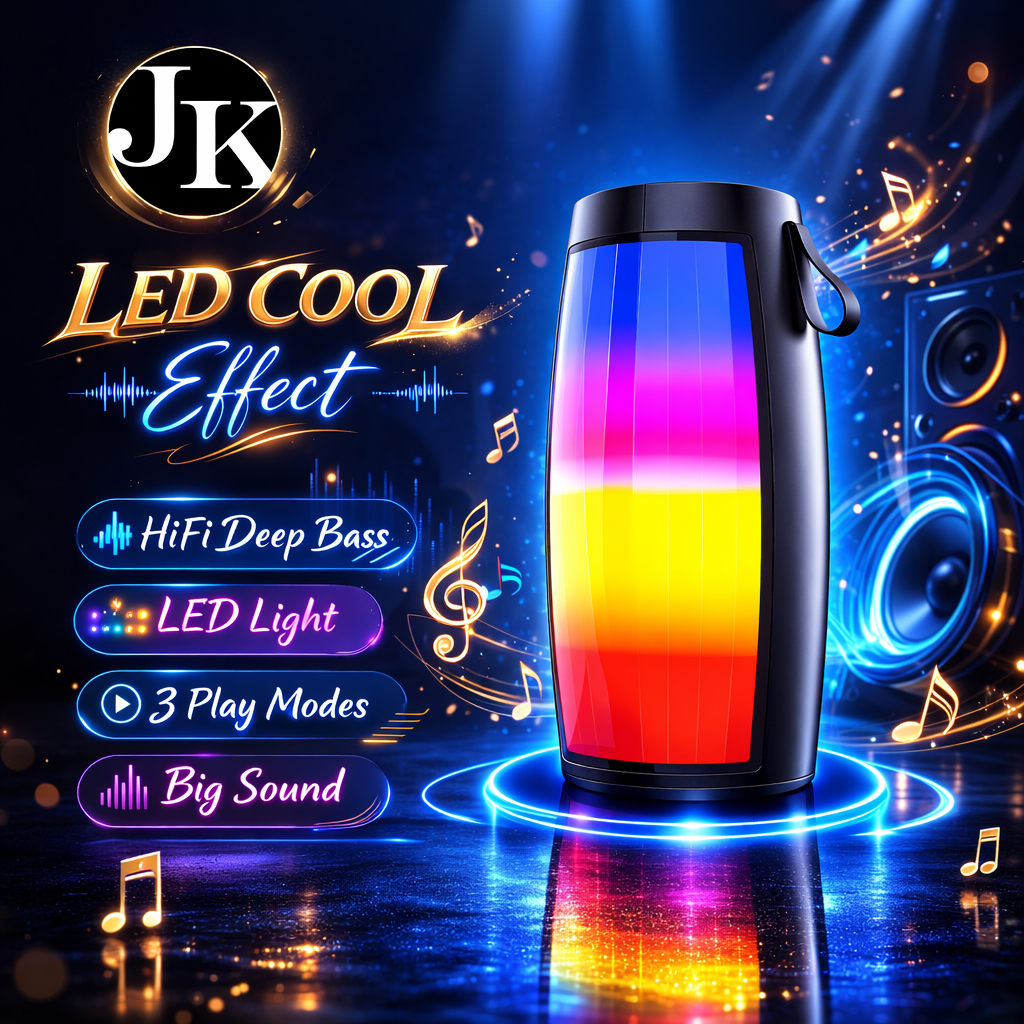 JK MALL 1202 light speaker Portable Bluetooth Speaker LED Cool Lighting ...