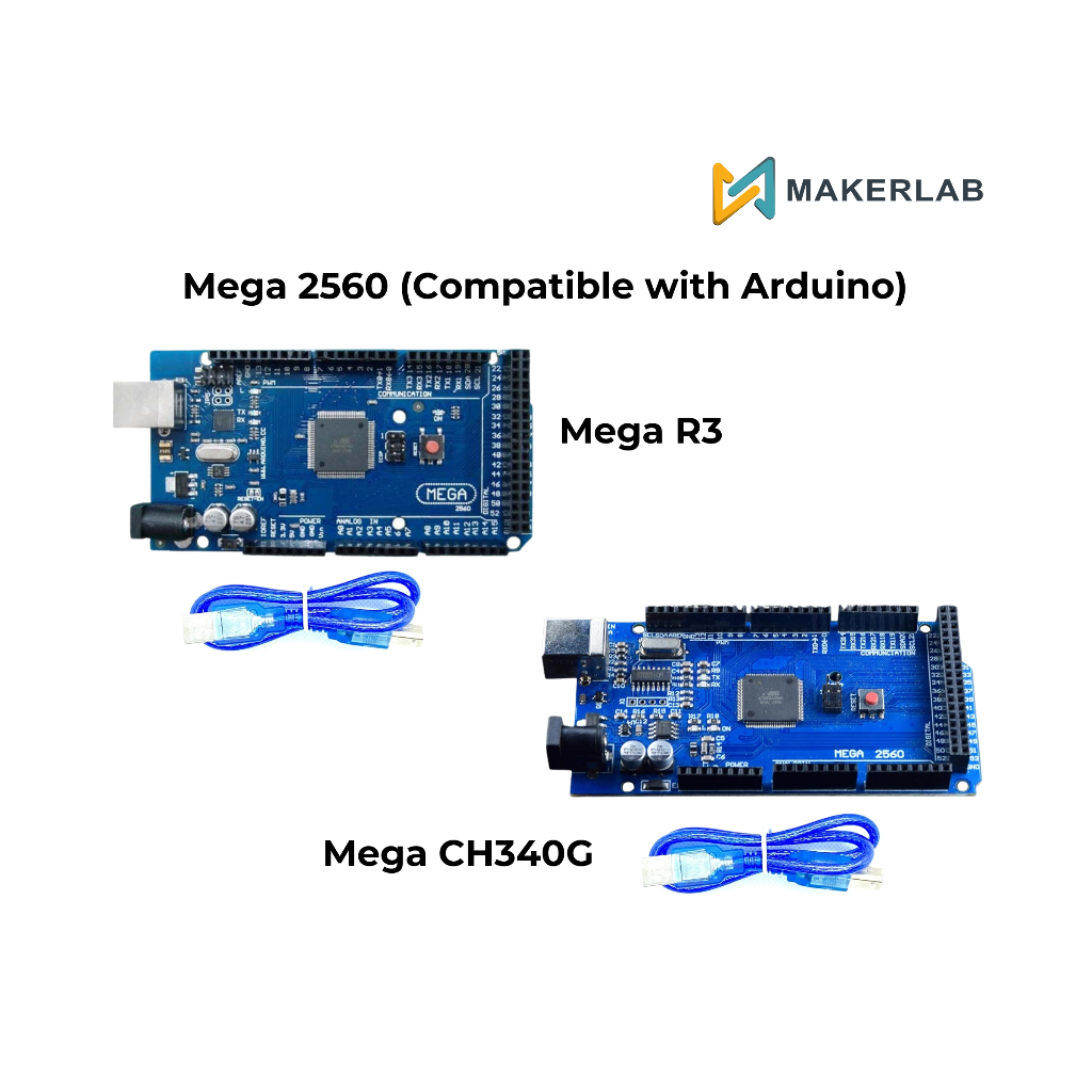 Mega 2560 R3 Board based on Arduino® | Mega 2560-16AU CH340G based on ...