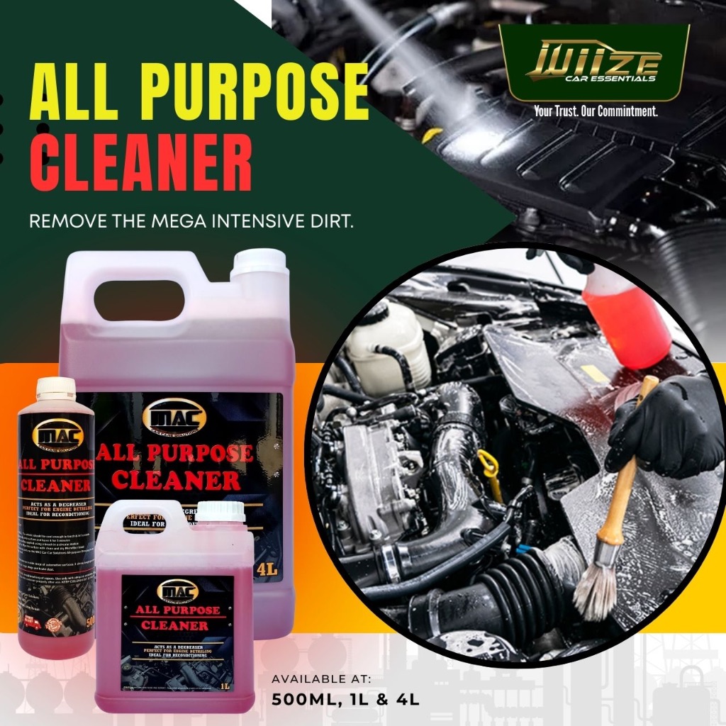WiiZE Car All Purpose Cleaner | Interior Exterior Multi Surface Cleaner ...