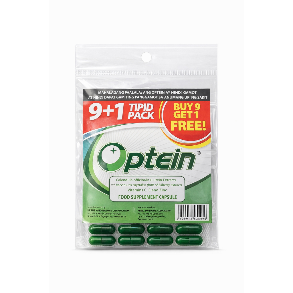 optein lutein capsule 9+1/per pack | Shopee Philippines