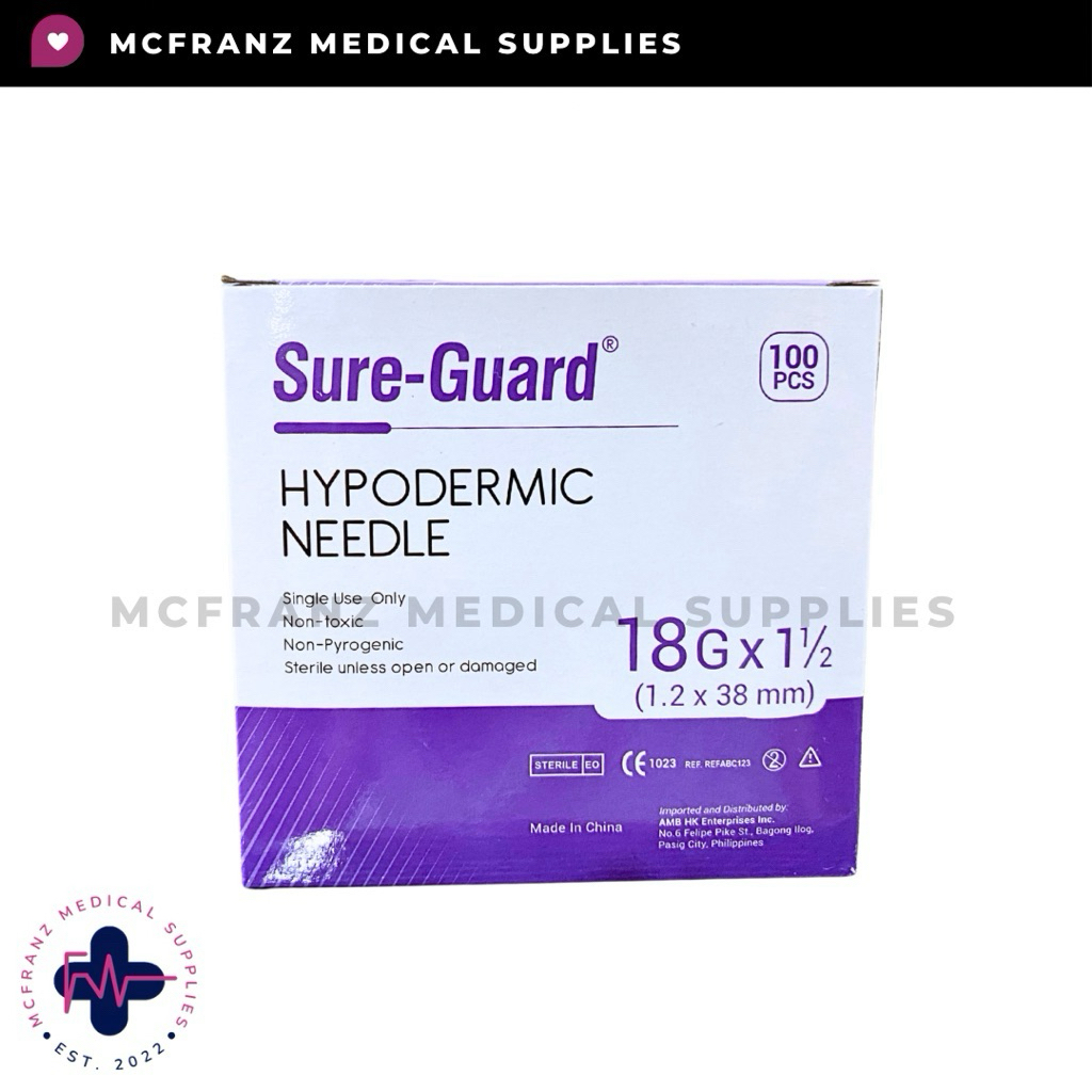 Sureguard Hypodermic Needle (Sold per Box) | Shopee Philippines