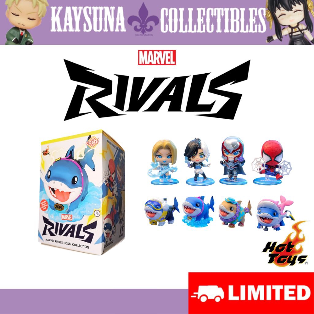MARVEL RIVALS COSBI BLIND BOX HOT TOYS (Jeff the Landshark, Spiderman ...