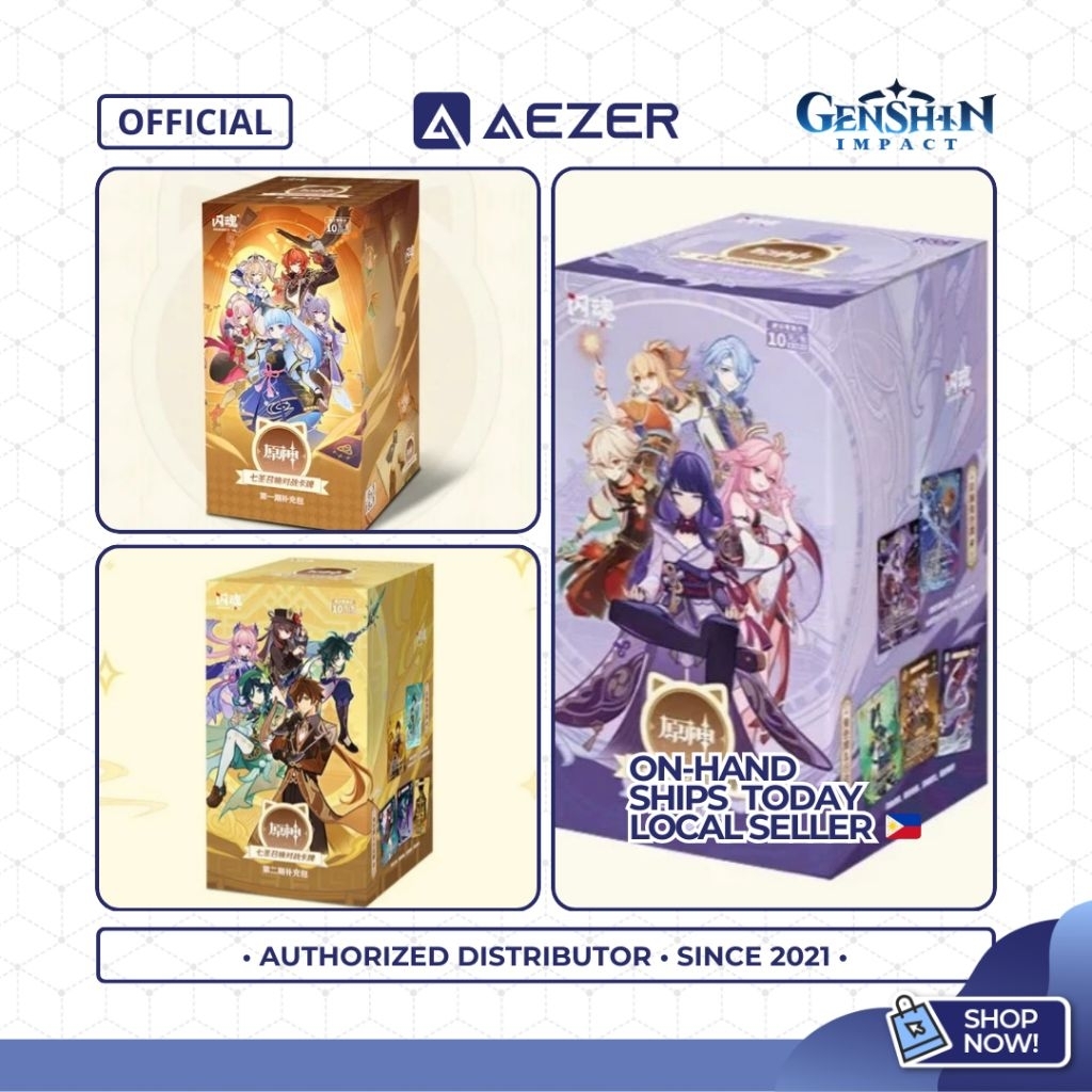 Official Shining Soul x Genshin Impact Genius Invokation Trading Card Game  Booster Box TCG Vol.1,2,3 | Shopee Philippines